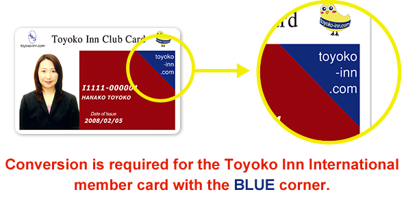 Toyoko Inn Club International Card Renewal Notice